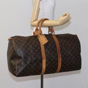 LOUIS VUITTON Monogram Keepall 50 Boston Bag M41426 LV Auth EC049